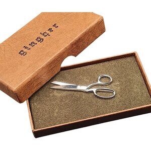 Gingher Vintage 1960s Scissors Tie Tack Pin in Original Box Sterling Silver West